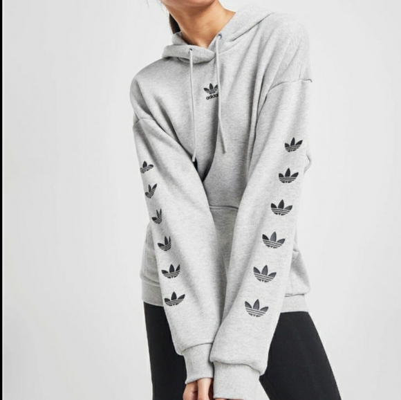 adidas originals repeating trefoil windbreaker